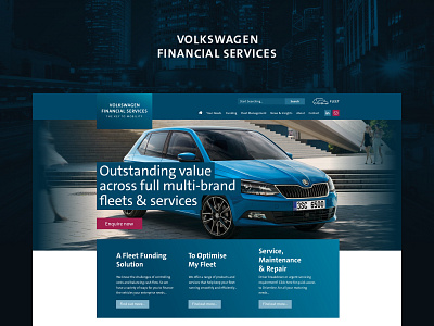 VWFS | Website Design car finance homepage ui ui ui ux ux website design