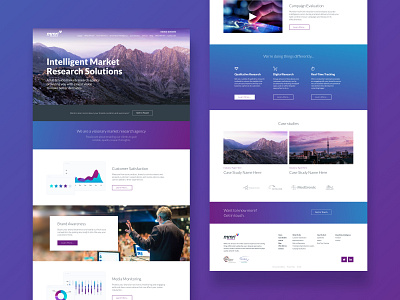 MMRI Research | Website Design blue homepage landingpage purple research responsive ui ui ux ux website website design