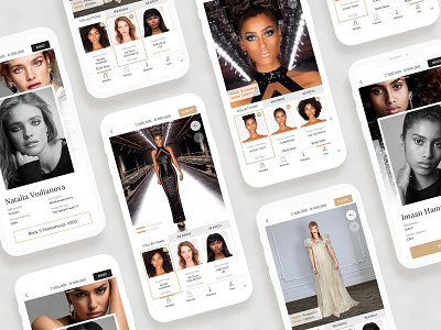 Drest | Supermodel Feature UI/UX drest drest app drest game fashion fashion app fashion design game gold ios luxury mobile app mobile ui profile style stylish supermodel ui ui ux ux white