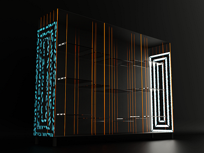 Elegant Cabinet for product presentations v.2 3d abstract art blender cabinet cg design model modeling