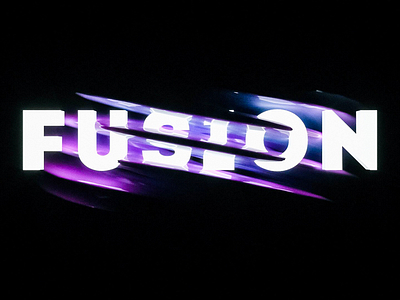 Fusion logo art c4d cinema4d design logo octane ultraviolet web webdesign