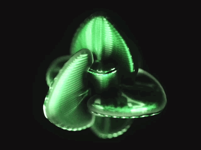 Animtest /028_2 3d abstract animation art branding c4d cg cinema4d design glow green illustration light logo model modeling octan octane renders zbrush