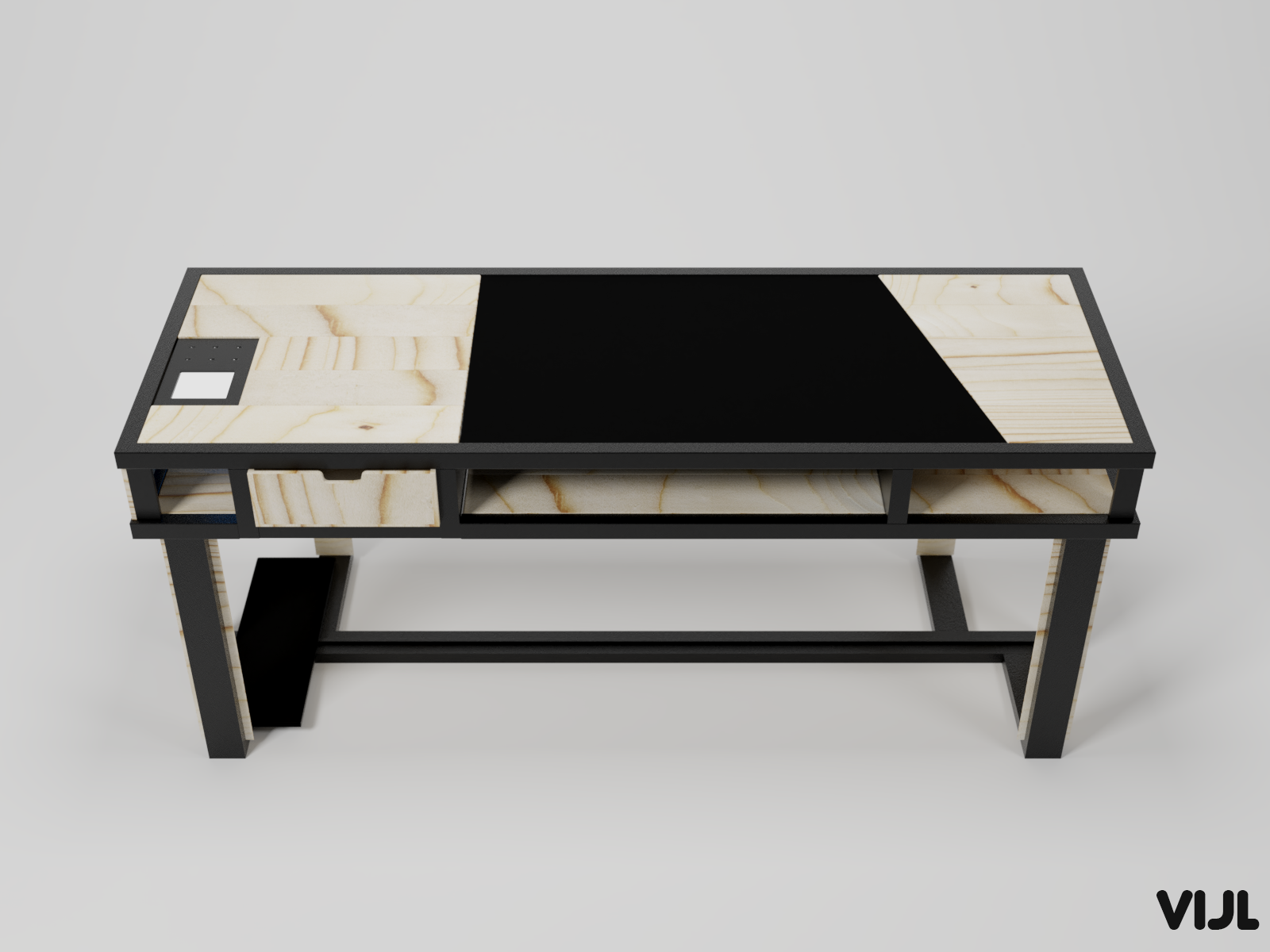 Development of the table in the loft style v.3 3d art blender blender 3d blender3d design interior metal model modeling models texture wood