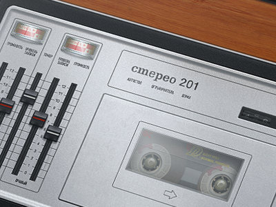 Cassette recorder app cassette interface ios ipad mafon skeuomorphism tape