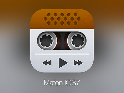 Mafon icon for iOS7 cassette icon ios ios7 ipad mafon