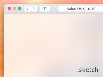 Safari OS X Yosemite 10.10 .sketch interface mockup osx safari yosemite