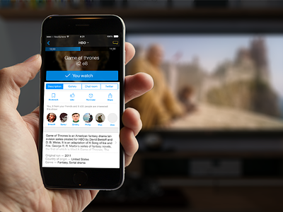 Smart TVGuide app app guide interface ios iphone tv