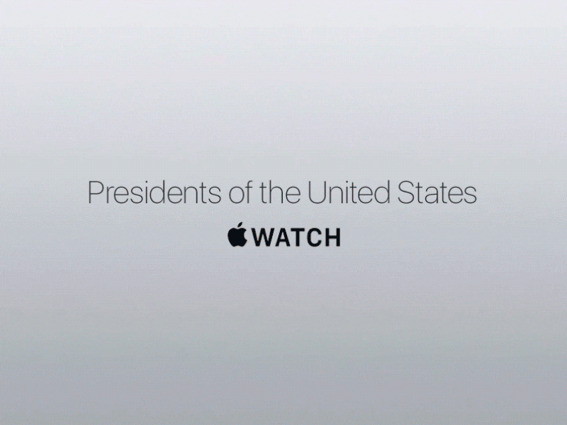 Presidents for watch app apple concept educate education wall watch