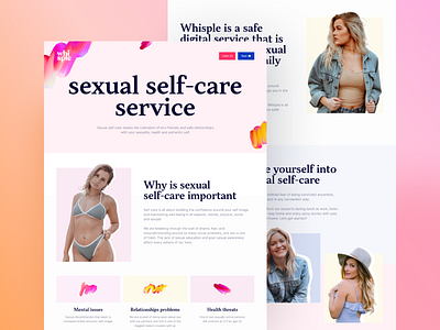 Whisple. Sex-tech project. V2 2d agency branding color design drawing girl logo minimal people photography screen template typography ui user interface ux website white woman