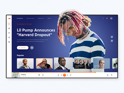 Soundcloud. UI redesign concept