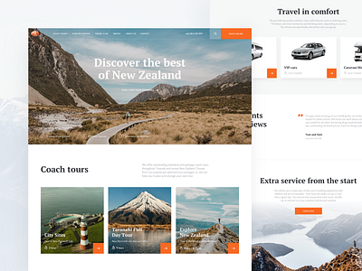 WithersCoachlines. Trips booking website booking design interaction invite landing screen tickets travel typography ui ux
