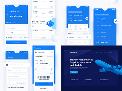 2018. Top 4 shots 2018 animation blue booking design interaction invite screen tickets typography ui ux