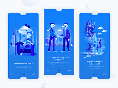 Kaola. App onboarding  with illustrations