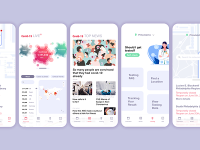 Covid-19 Tracking App Concept