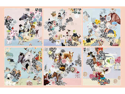 Dreamerland digital collage print design