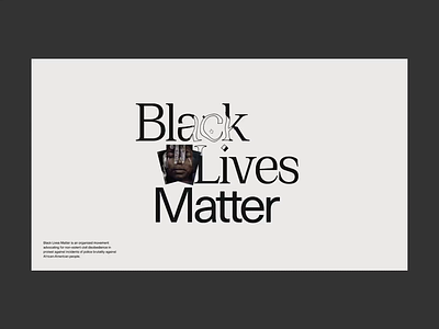 Black Lives Matter animation design illustration interactive interface landing motion typography web webgl website