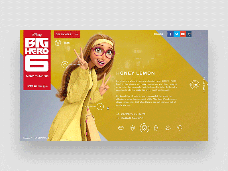 Big Hero 6 Character Swap bighero6 design disney interactive web