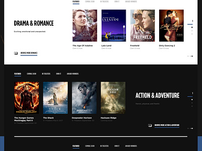 Lionsgate Movies Index by Rolf Jensen on Dribbble