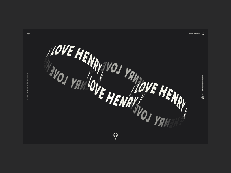 Love Henry (Black) animation design illustration interactive interface landing motion web