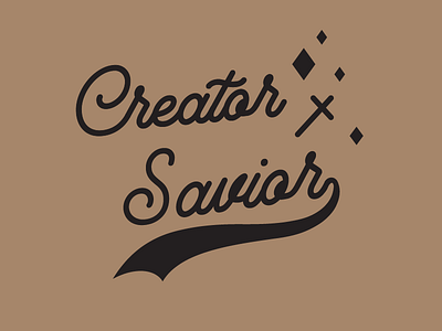 Creator x Savior-Script digital art jesus christ script lettering typography