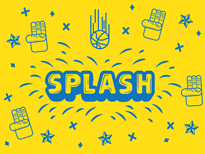 SPLASH poster art typography vector art