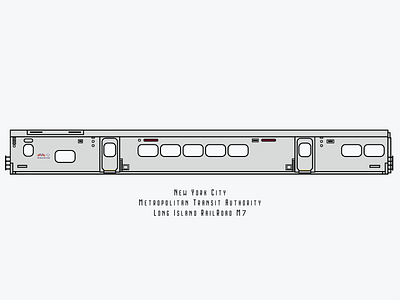 M7 Rail Car new york rail road railroad railroad car vector vector art