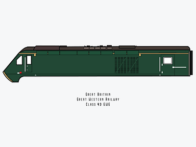 Class 43 GWG Locomotive gwg gwg locomtive line art locomotive railroad vector vector art