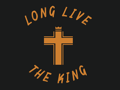 Long Live The King christian christian design homage line art tribute vector vector art