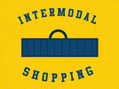 Intermodal Shopping economy intermodal line art texture texture design transportation type art vector art