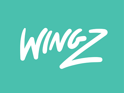 Wingz branding digital art lettermark type art type design