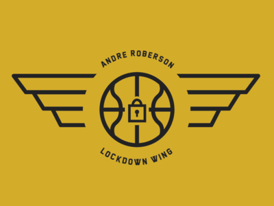 Andre Roberson badge basketball digital art