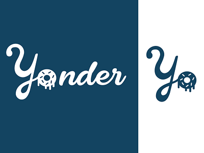 Yonder branding delivery service doughnut identity design logo