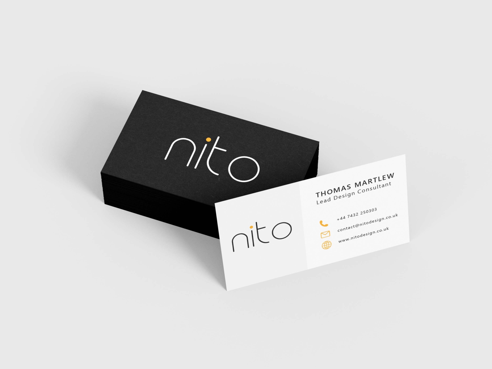Business Cards - Nito Design Studio by Tom Martlew on Dribbble