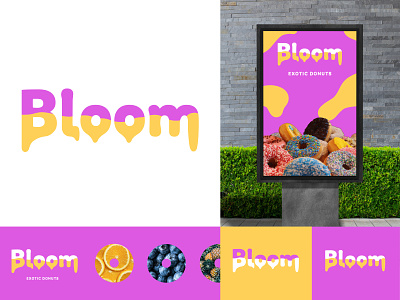 Brand Identity - Bloom Donuts brand identity branding design graphic design logo logo design