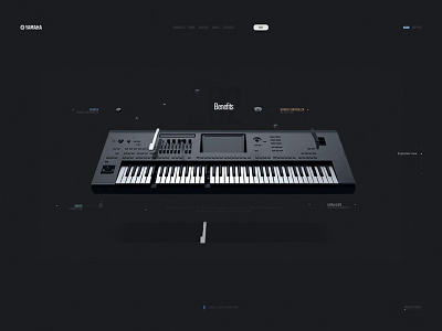 Yamaha design illustration layout parallax prototyping web site yamaha