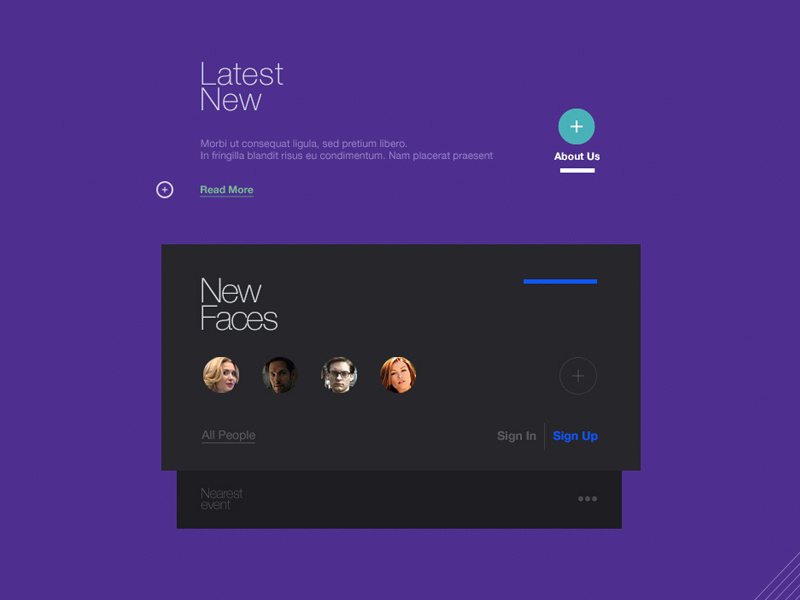 Donskoy parallax web site yamaha layout illustration prototyping design