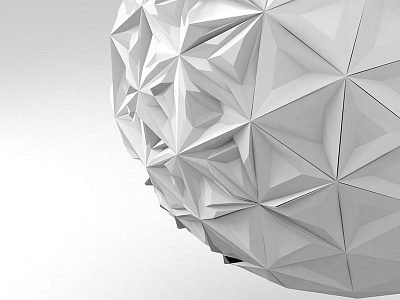 Subdivision falloff 3d negative render space sphere subdivision triangle white