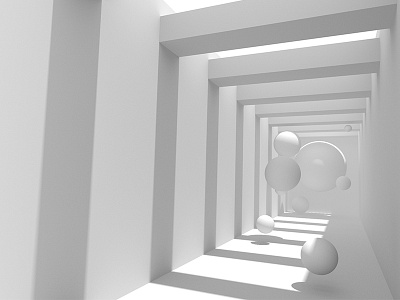 White Abstract Render - Series