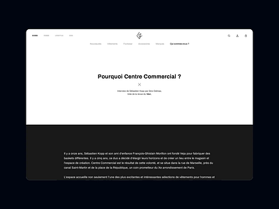 Centre Commercial Website about agence centre commercial design dnd ecommerce home magento mobile responsive sketch ui website