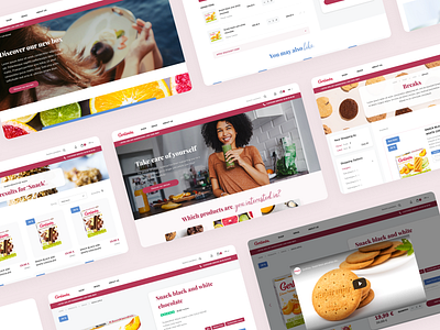 Gerlinéa Website agence animation design desktop dietetic dnd ecommerce food gerlinea home magento principle sketch smooth transition ui website