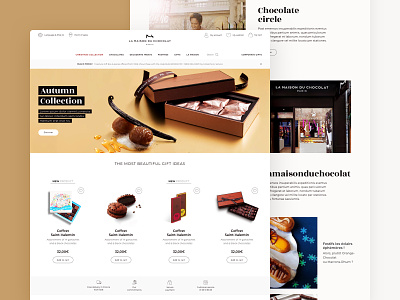 Maison du Chocolat Website agence chocolat design desktop dnd ecommerce food home magento maison mobile product responsive sketch ui website