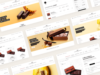 Maison du Chocolat Website agence chocolat design desktop dnd ecommerce food home magento maison mobile product responsive sketch ui website