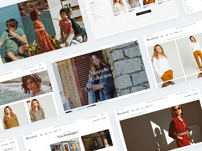 Hartford Website agence design dnd ecommerce essentials hartford home magento mobile responsive sketch ui wear website