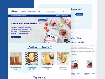 biManán Website agence bimanan design dnd ecommerce food home item magento product shop store ui website
