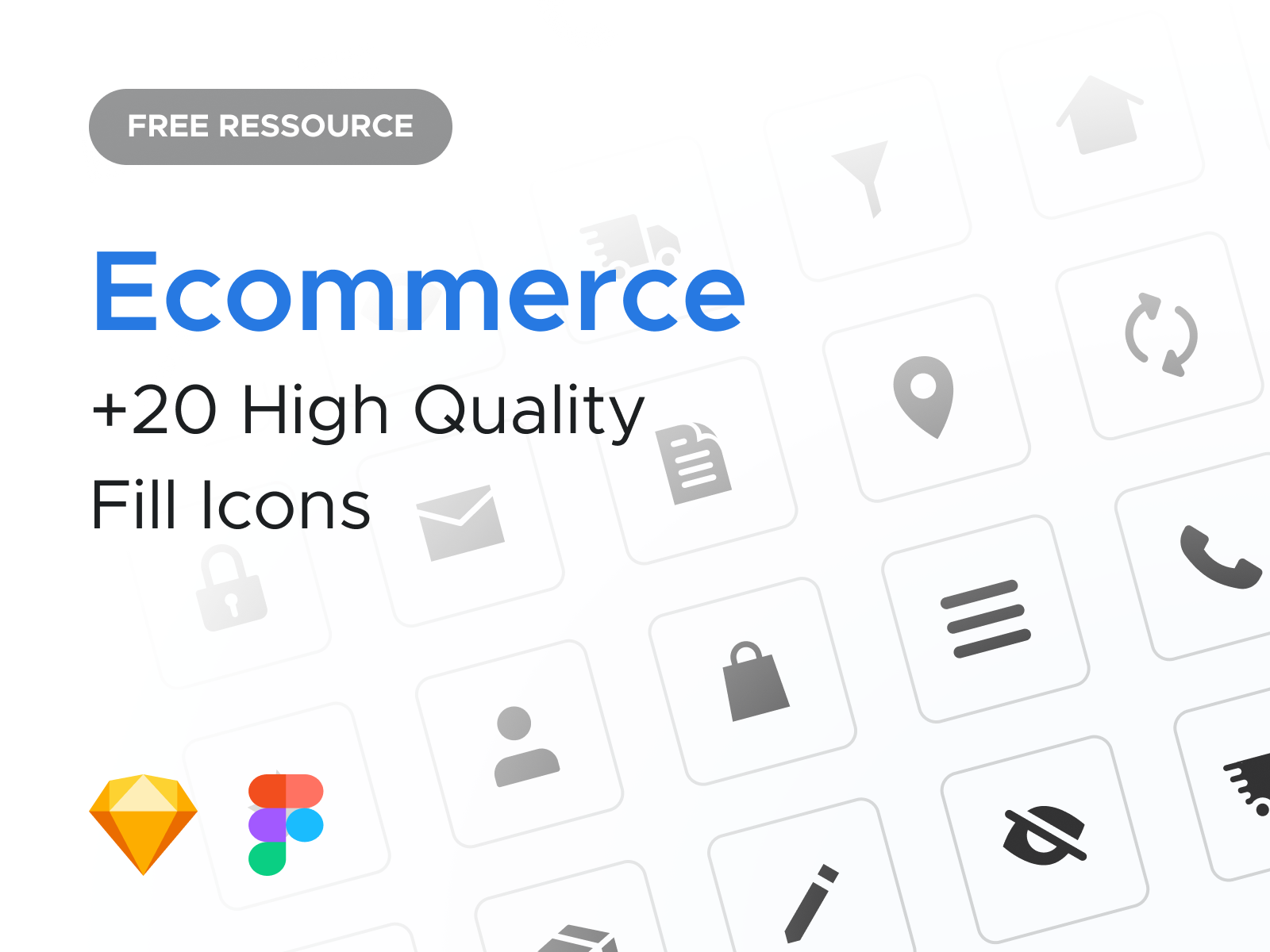 Free Ecommerce Icons agence design dnd ecommerce fill free gumroad icon kit pack ui version