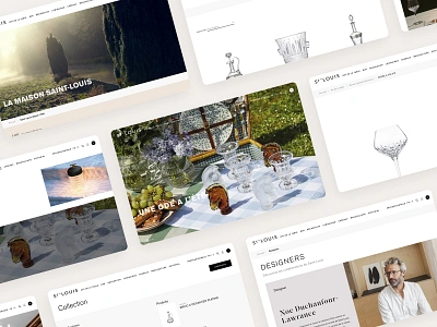 Cristallerie Saint Louis Website agence cristallerie crystal design dnd ecommerce item louis magento product saint shop ui website