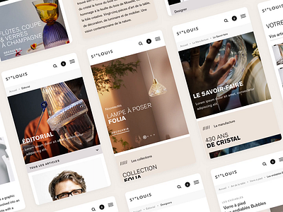 Cristallerie Saint Louis Website agence cristallerie crystal design dnd ecommerce editorial louis magento mobile product saint ui website