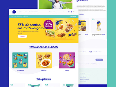 WeCare Website agence chocolat design dnd ecommerce food healthy home magento page product ui website wecare