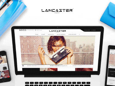 Lancaster Website agence dnd ecommerce gif lancaster redesign showreel