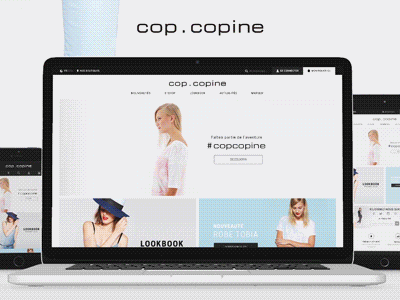 Cop Copine Website agence copcopine dnd ecommerce gif redesign showreel